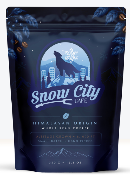 Snow City Cafe — Himalayan Origin Whole Bean Coffee | Darjeeling, India | Medium Dark Roast | 12.3 OZ