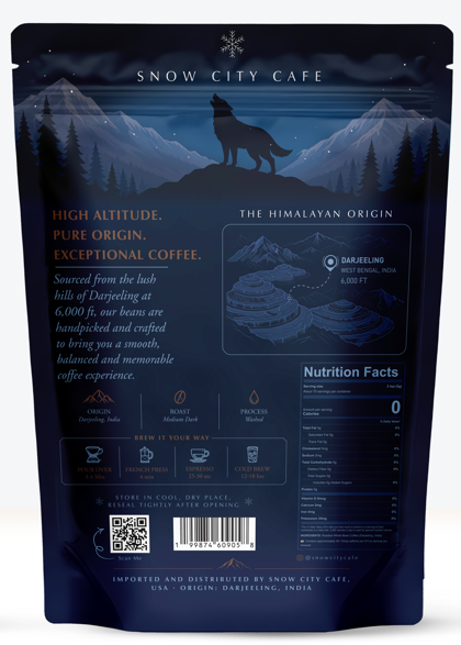 Snow City Cafe — Himalayan Origin Whole Bean Coffee | Darjeeling, India | Medium Dark Roast | 12.3 OZ